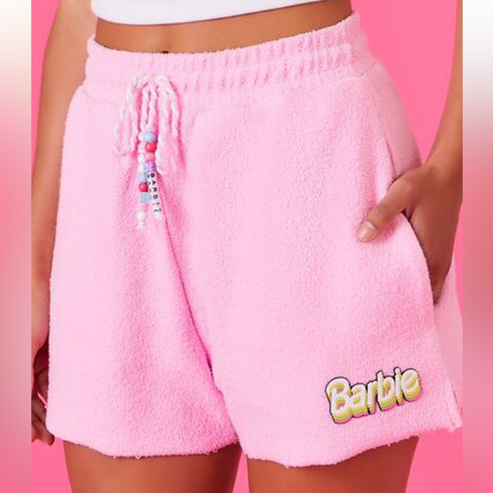 Barbie Beaded French Terry Shorts, Forever 21, Size Medium